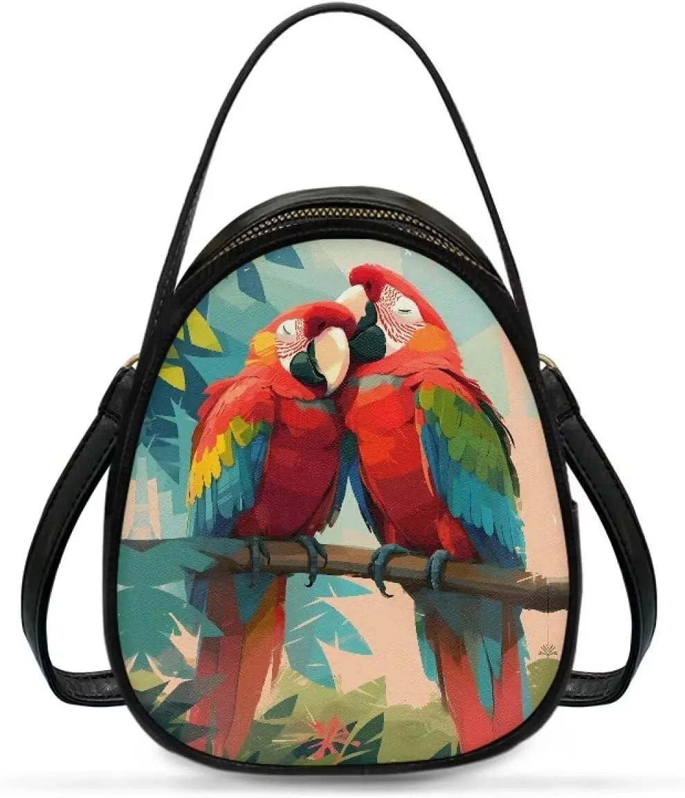 Crossbody Bag Phone Purse Handbag for Women, Dog Couple Print Shoulder Travel Purse, Animals Sling Bag PU Leather
