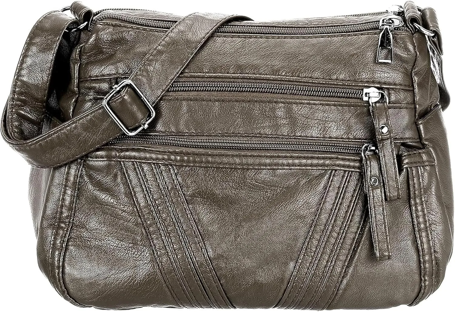 Crossbody Bag Premium PU Leather Pocketbooks Multi Pockets with Adjustable Straps Women's Shoulder Handbags Purses