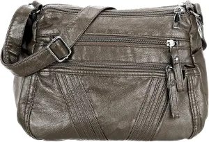Crossbody Bag Premium PU Leather Pocketbooks Multi Pockets with Adjustable Straps Women's Shoulder Handbags Purses