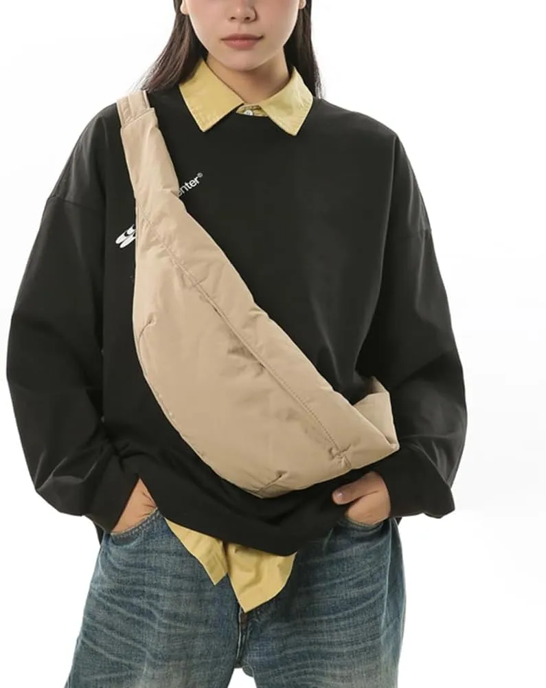 Crossbody Bags for Women Trendy Shoulder Bag Lightweight Dumpling Bag Crescent Hobo Sling Bag for Men Women