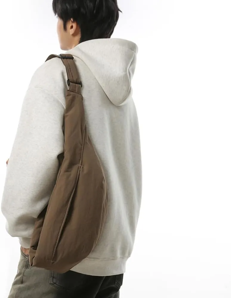 Crossbody Bags for Women Trendy Shoulder Bag Lightweight Dumpling Bag Crescent Hobo Sling Bag for Men Women