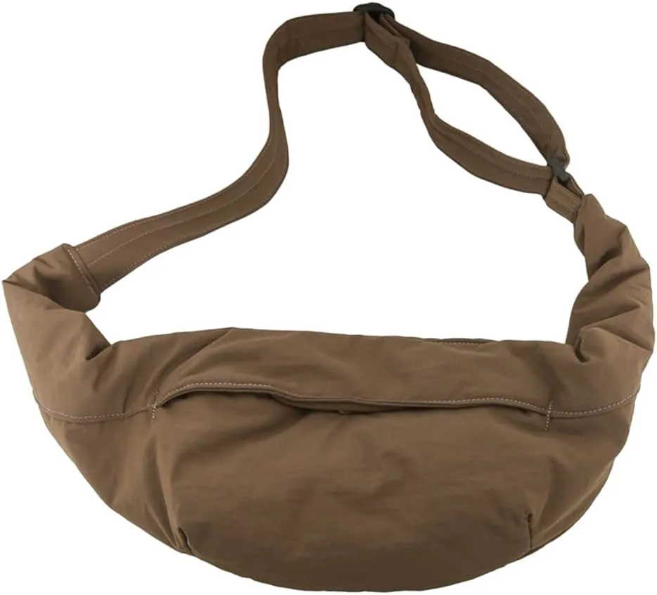 Crossbody Bags for Women Trendy Shoulder Bag Lightweight Dumpling Bag Crescent Hobo Sling Bag for Men Women