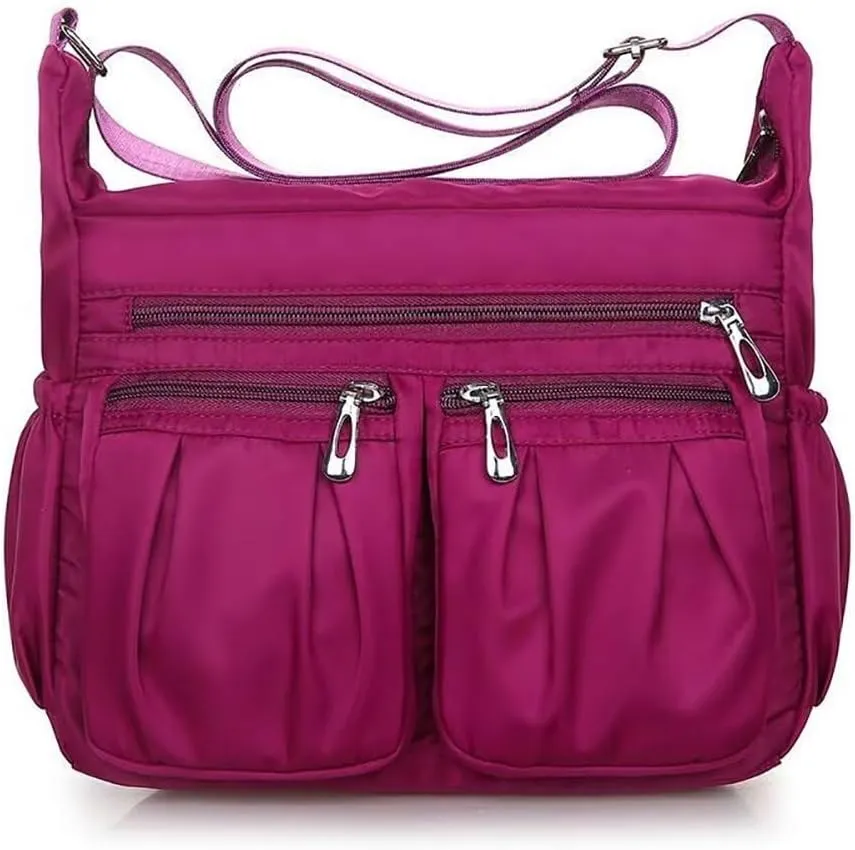 Crossbody Purse for Women Waterproof Shoulder Bag Multi Pocket Top Handle Satchel Casual Hobo Handbag Messenger Bag