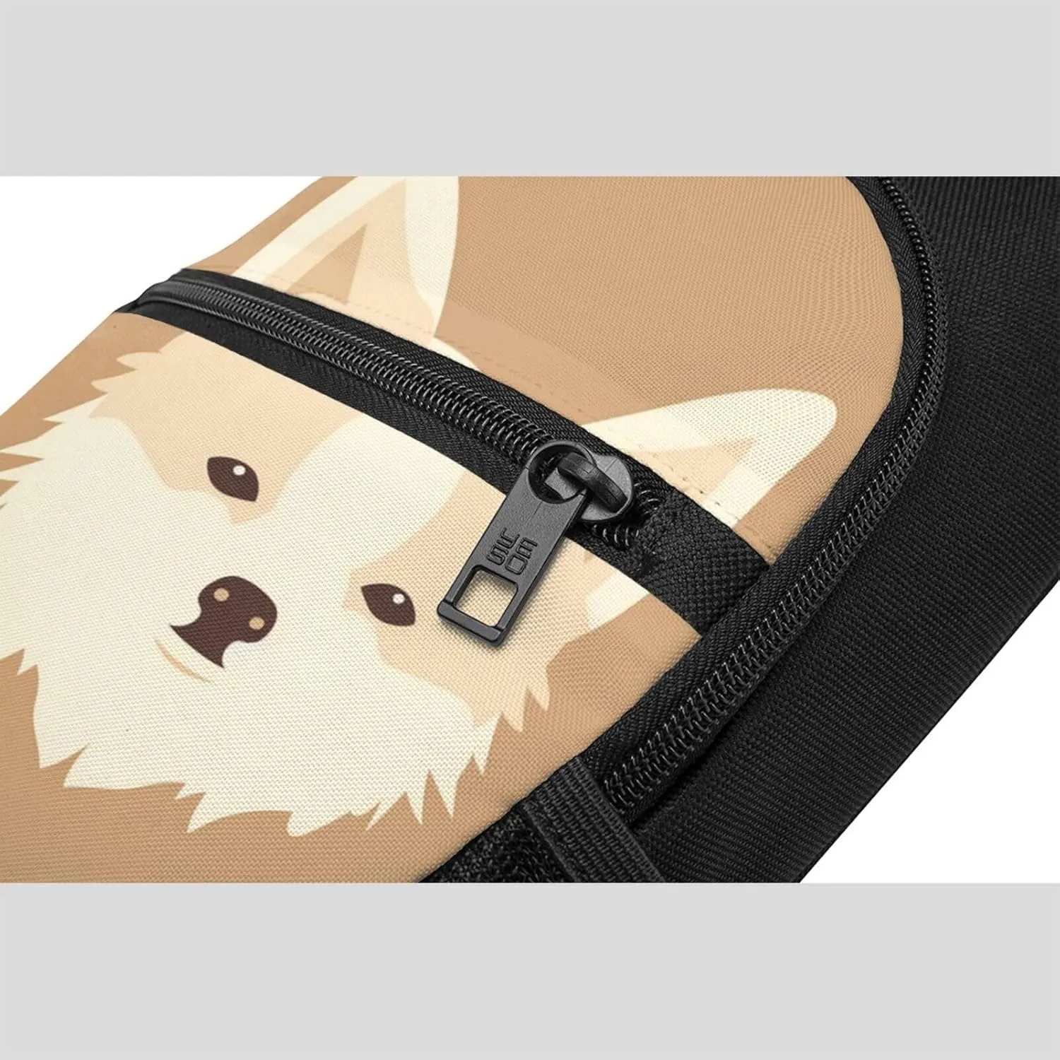 Crossbody Sling Backpack Sling Bag for Men Women Cross Chest Bag Shoulder Bag Cartoon Dog Face Travel Hiking Daypack