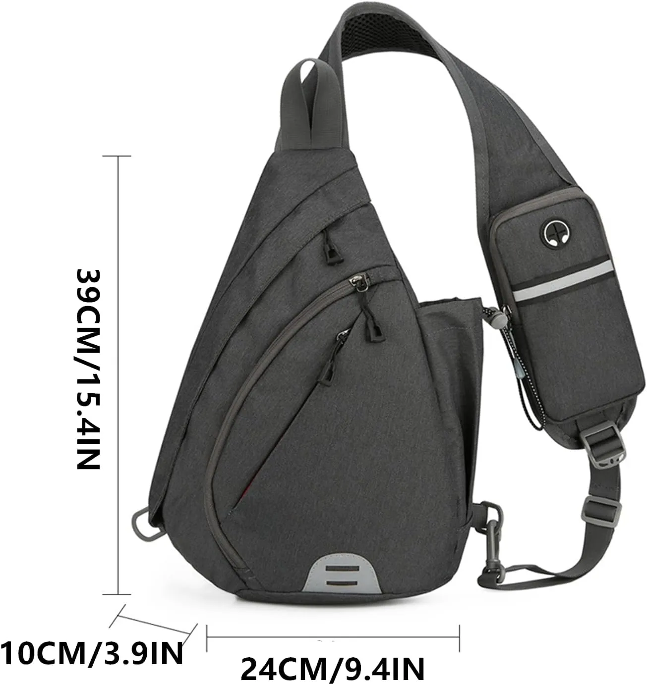 Crossbody Sling Backpack Sling Bag for Men Women Travel Hiking Chest Bag Daypack (Green)