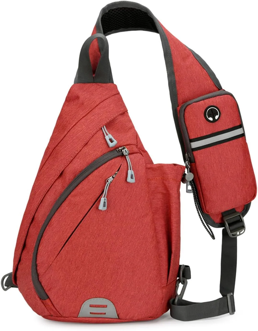 Crossbody Sling Backpack Sling Bag for Men Women Travel Hiking Chest Bag Daypack (Orange)