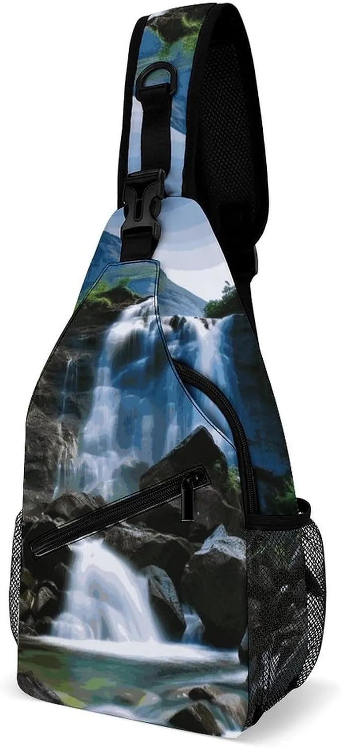 Crossbody Sling Bag Whale Backpack Sling Bag Travel Hiking Chest Bag Shoulder Bag Daypack