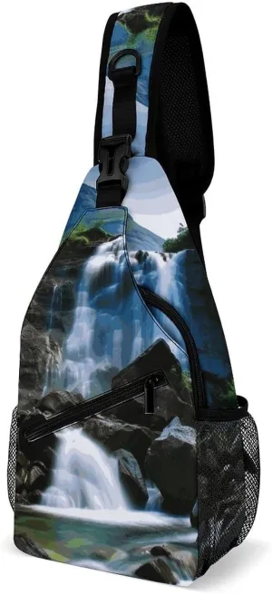 Crossbody Sling Bag Whale Backpack Sling Bag Travel Hiking Chest Bag Shoulder Bag Daypack