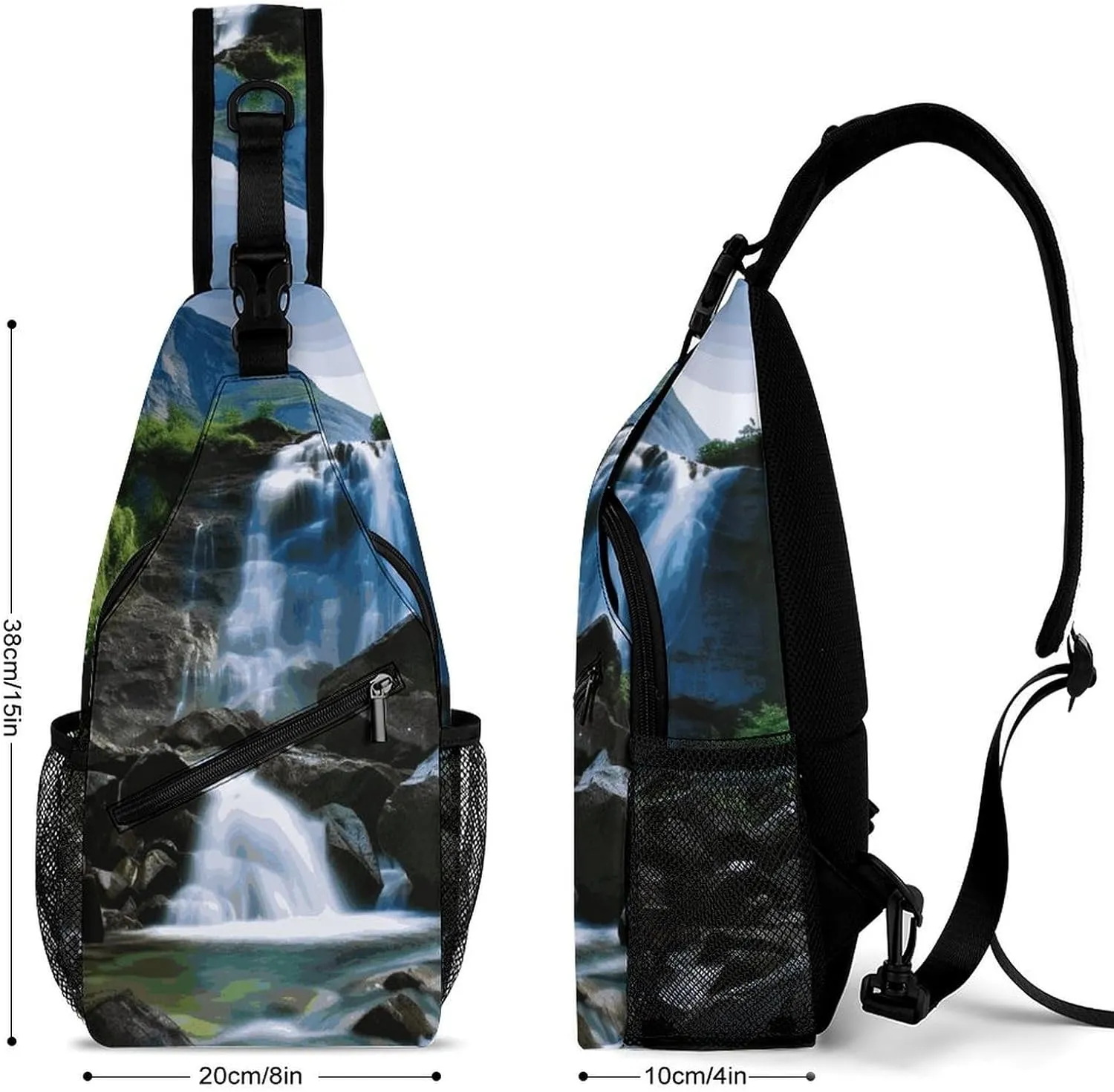 Crossbody Sling Bag Whale Backpack Sling Bag Travel Hiking Chest Bag Shoulder Bag Daypack
