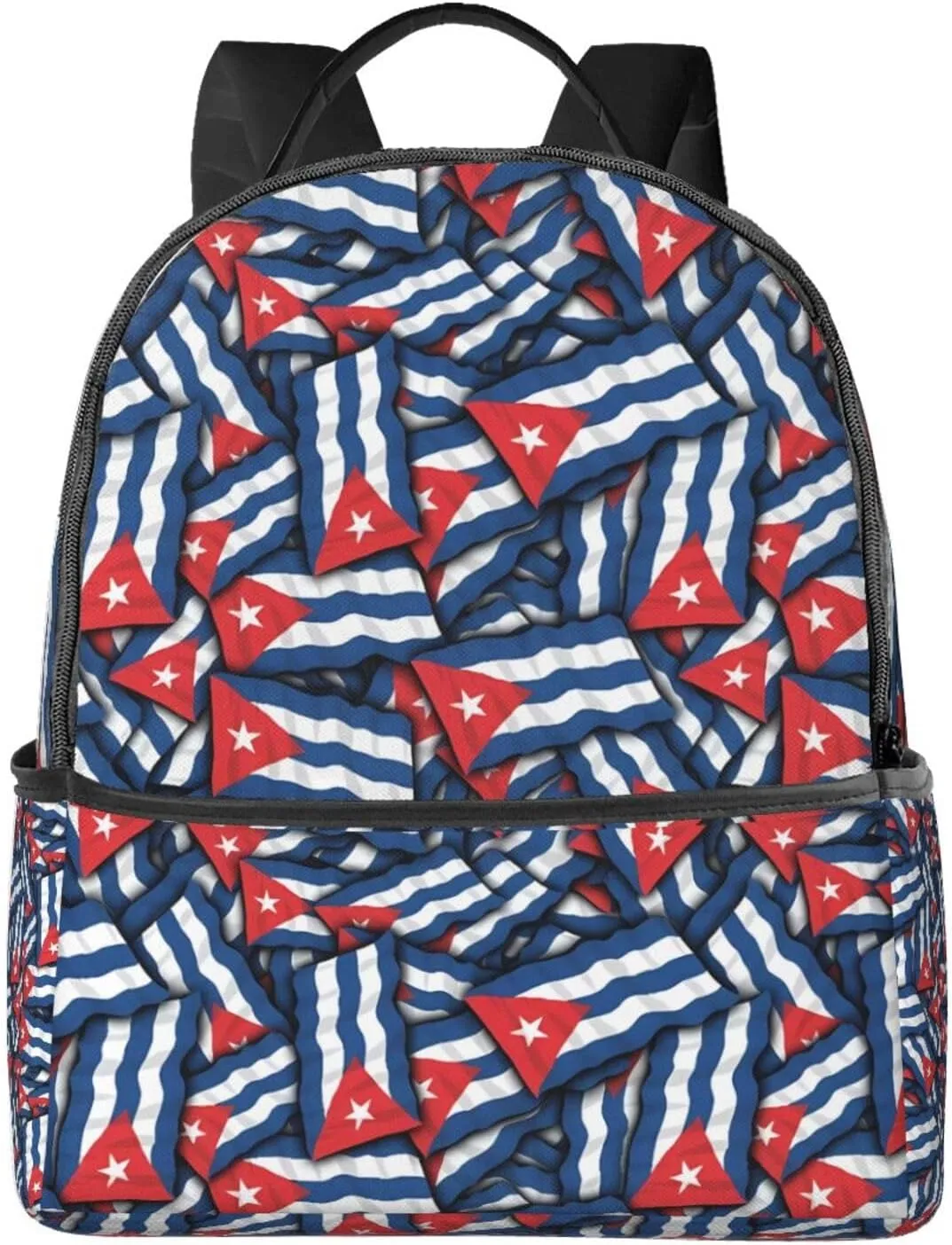 Cuba Flag Casual Backpacks Laptop Backpack Carry-on Daypack Sports Travel Rucksack Lightweight Working Bag for Outdoor Hiking Cycling Walking