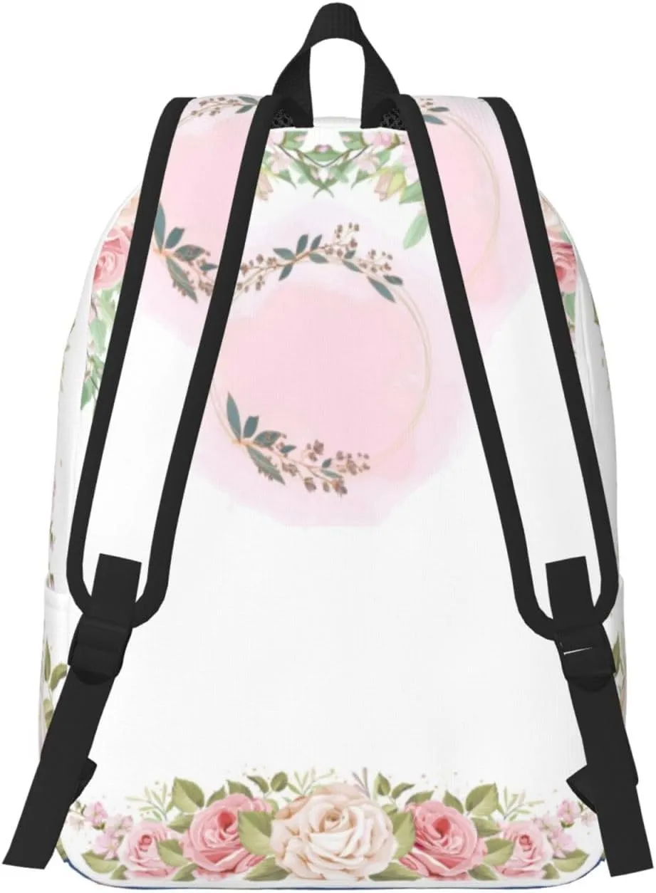 Custom Backpack for Men Women, Personalized Backpack with Name, Customized Casual Backpacks Gifts for Picnic Travel Camping Work 16in