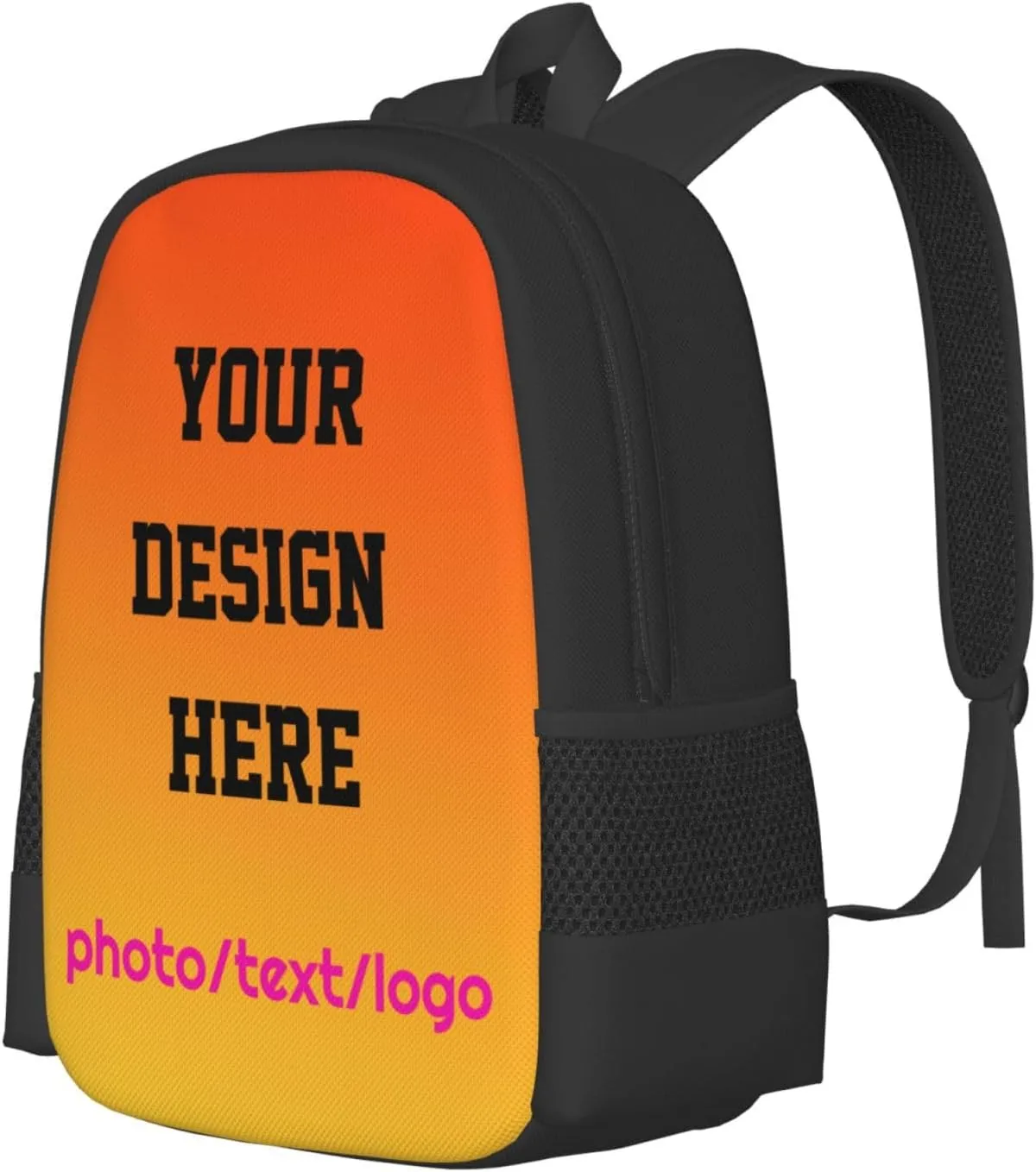 Custom Backpack For Women Men,Personalized Daypacks With Photo/Text/Logo Design,Customized Large Capacity Laptop Backpack,Casual Travel Computer Bag For Travel Camping