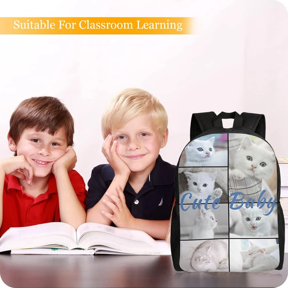 Custom Backpack Personalized Backpack with 1-9 Photo Customize Your Image Text Name Logo Waterproof Laptop Bag (7 Photos)