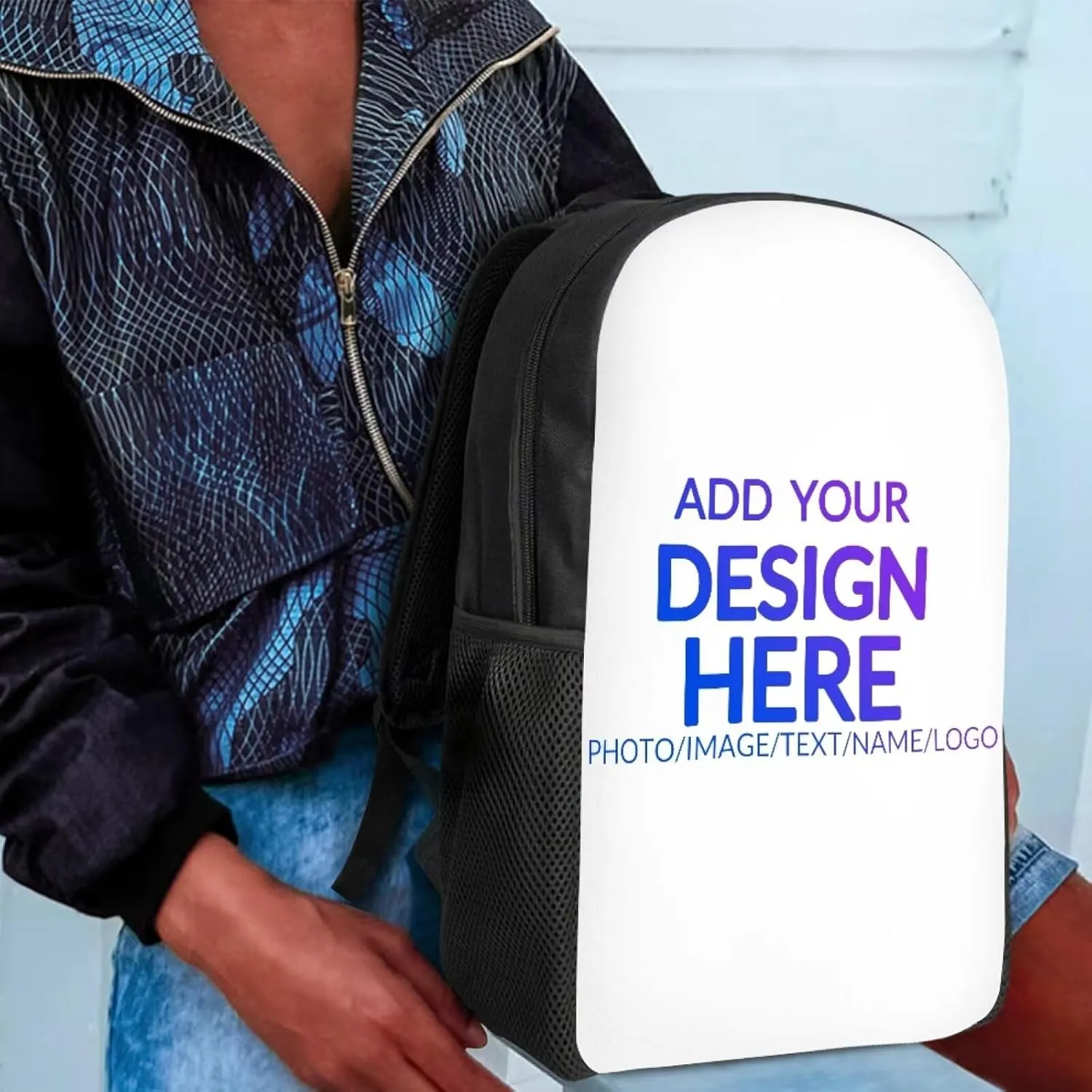 Custom Backpack with Name, Personalized School Backpack for Boys Girls, Customized 12Inch Student Bookbag with Lunch Bag Pencil Case for Travel, Work and School