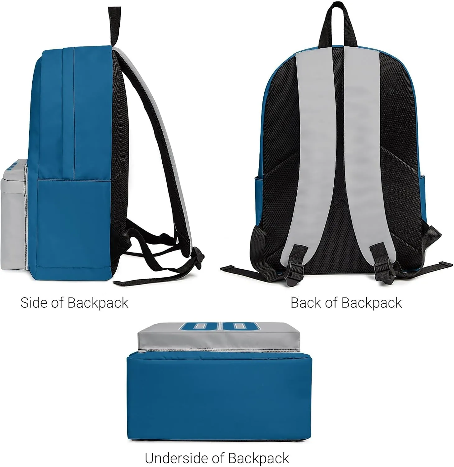 Custom Detroit Backpacks Personalized Name And Number Backpack Travel Bag Shoulder Bag Gifts for Men Women