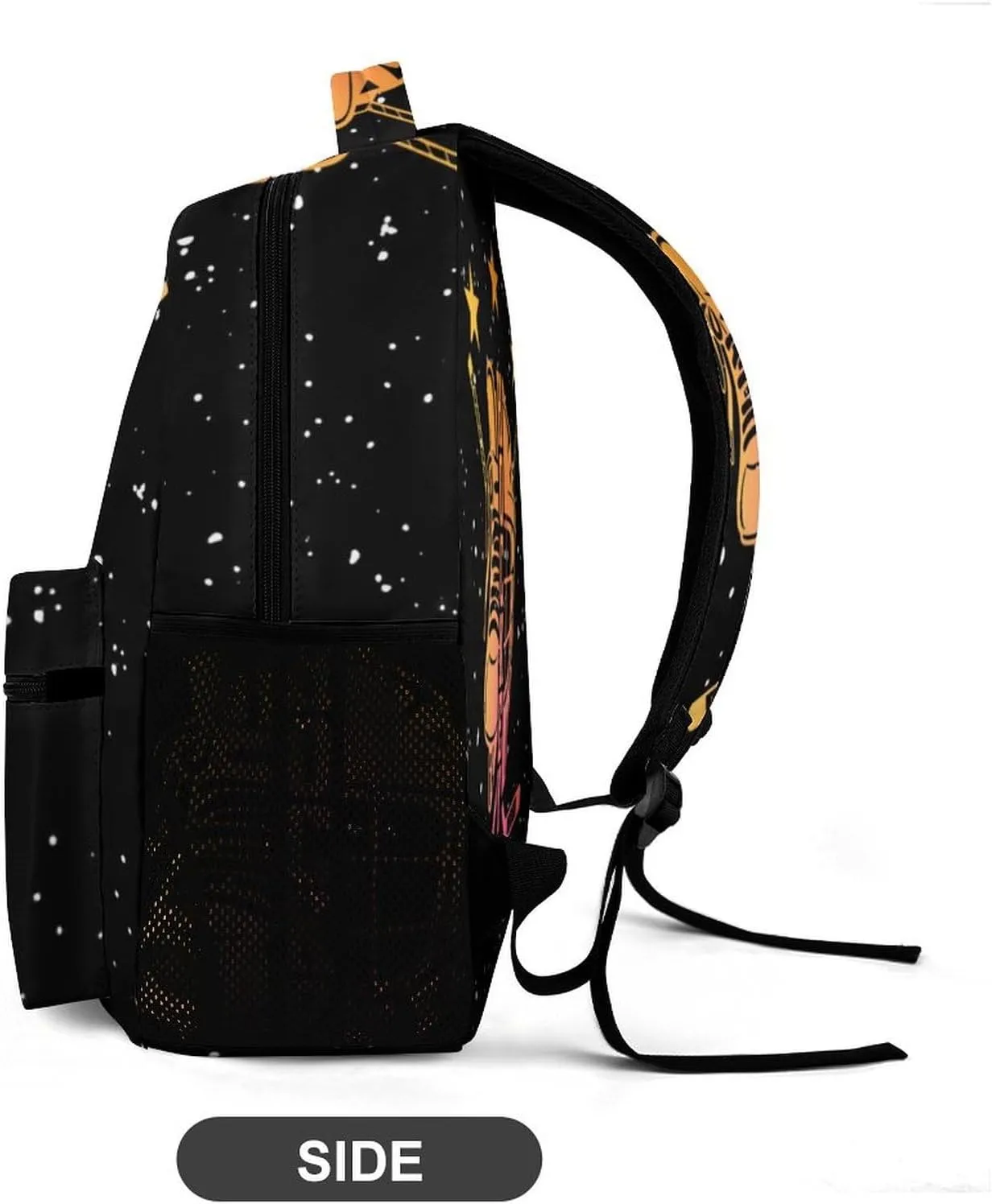 Custom Hockey Backpack for Kids Girls Boys School, 16 Inches Cool Hockey Ball Theme Bookbag, Adjustable, Lightweight, Large Capacity, Colorful Daily Casual Backpacks
