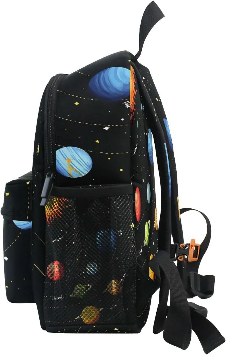 Custom Universe Solar System Kids Backpack for Girls Boys, Space Planets Toddler Casual Daypack Backpacks, Personalized with Kid's Name Preschool School Bag, Children Travel Bookbag with Chest Strap