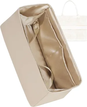 Customized Silk Purse Organizer for Dior Book Tote, Insert Bag in Bag for Luxury Handbag,Birthday Valentine Gifts,Choice of Size & Color & Zipper(Custom)