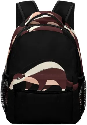 Cute Anteater Casual Daypack Backpack Laptop Bag Cute Unisex for Travel Business Work