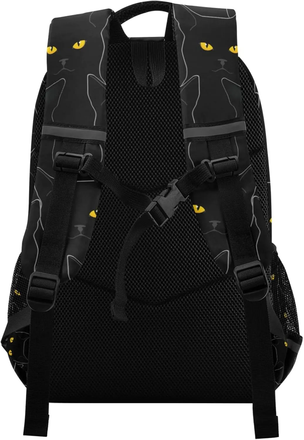 Cute Black Cats School Backpack for Teen Bookbag for Middle School/High School/Teenagers/College Boys Girls Portable Wide shoulder strap Backpack