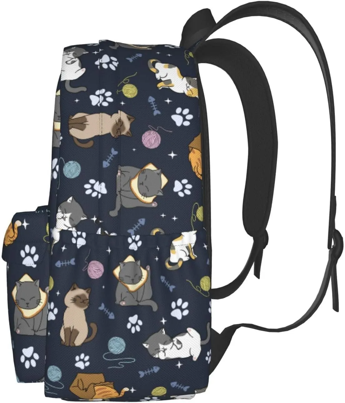 Cute Cats Backpack for Women 16.9 inch Travel Casual Laptop Backpack Lightweight Waterproof Hiking Daypack
