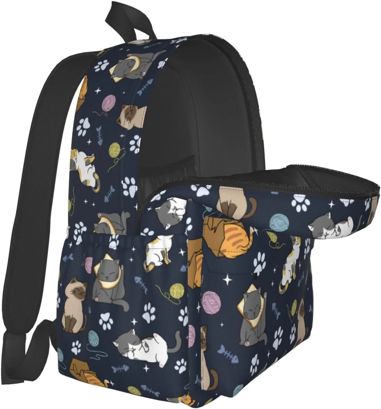 Cute Cats Backpack for Women 16.9 inch Travel Casual Laptop Backpack Lightweight Waterproof Hiking Daypack