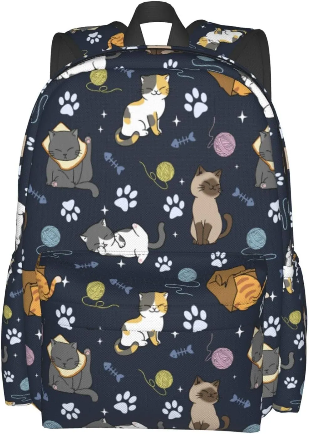 Cute Cats Backpack for Women 16.9 inch Travel Casual Laptop Backpack Lightweight Waterproof Hiking Daypack
