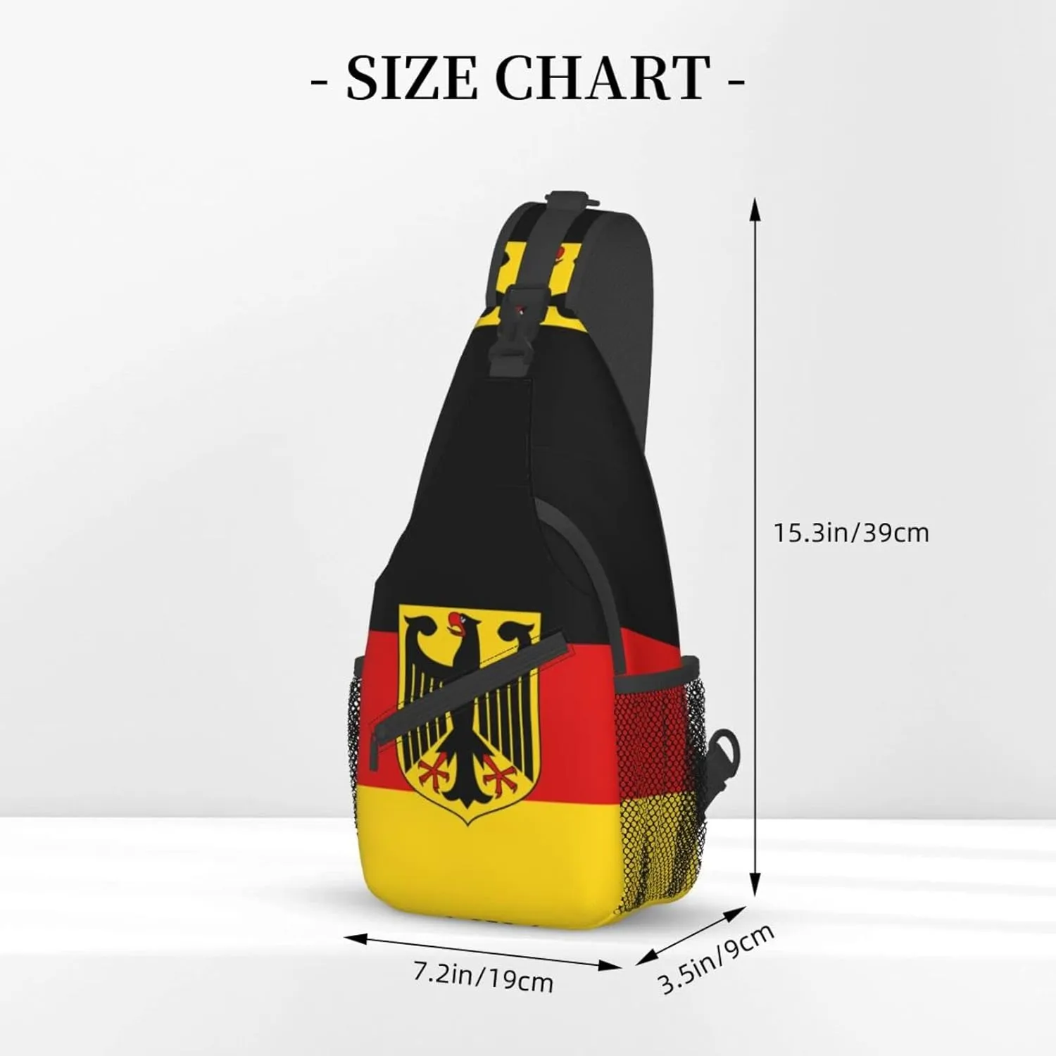 Cute Flag Sling Bag Crossbody Backpack Patriotic Flag Travel Hiking Daypack Shoulder Chest Bag for Women Men
