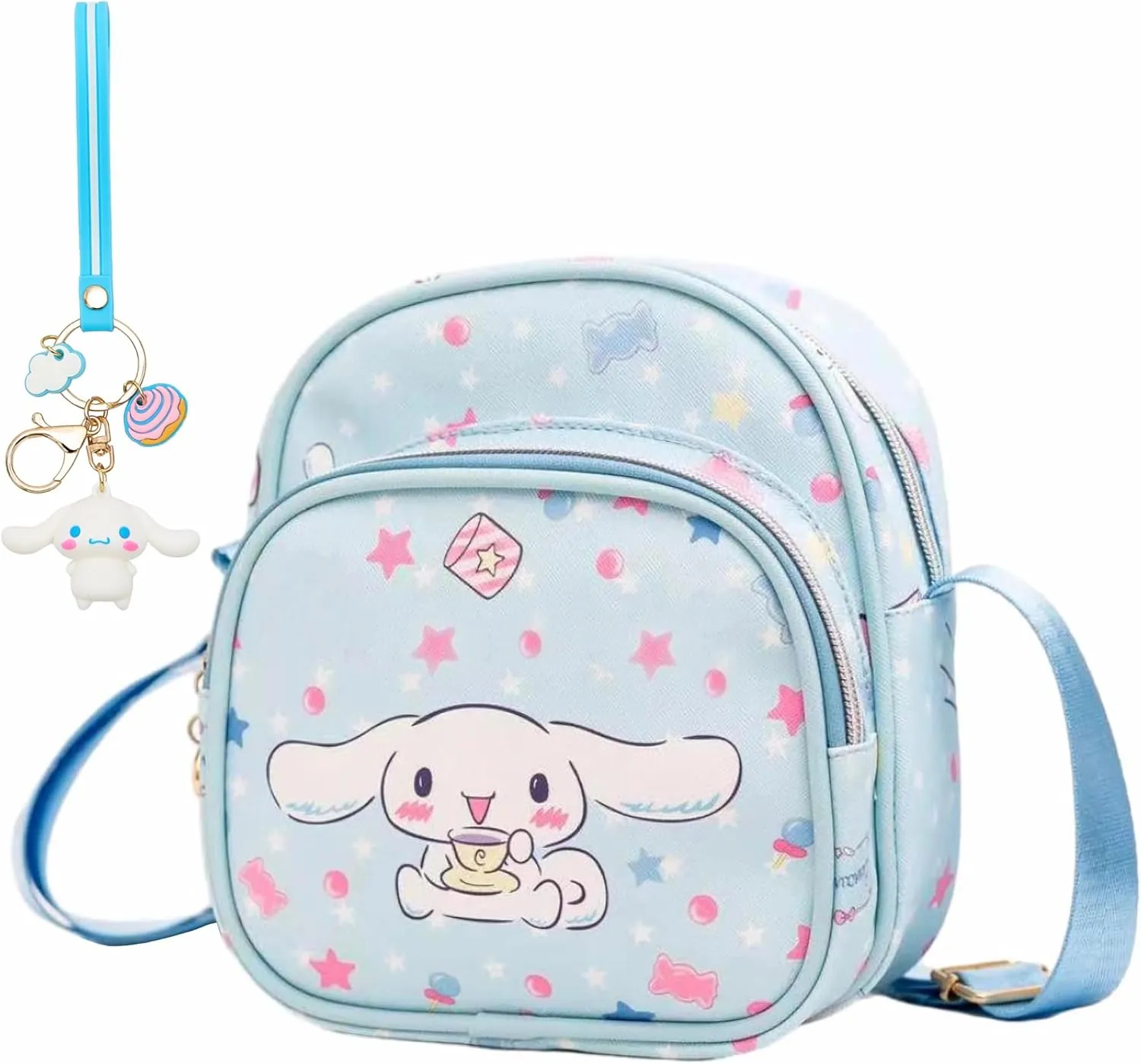 Cute Mini Crossbody Purse, Leather Messenger Shoulder Bag, Cartoon Design, A-g-e-s 3-6, 2Pcs