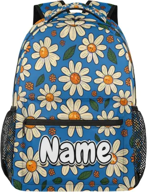 Daisy Large Backpack Fashion Travel Backpacks for Business Women Men Casual Laptop Bag Waterproof Lightweight Shoulder Bags 16in