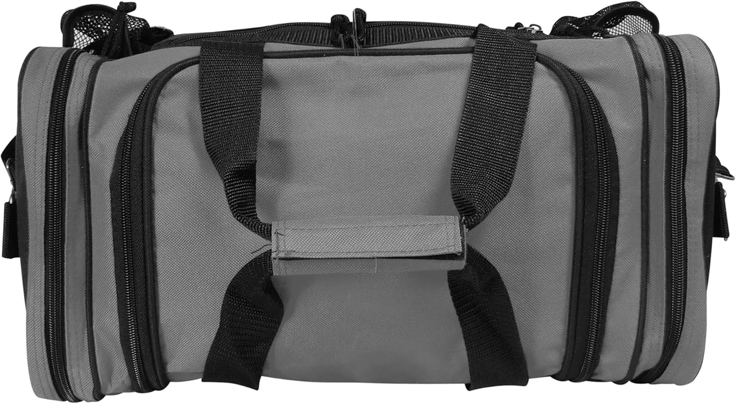 DALIX 17" Duffle Bag Dual Front Mesh Pockets (Black Gold Gray Dark Green Navy Blue Maroon Royal Blue Orange Pink Purple Red White