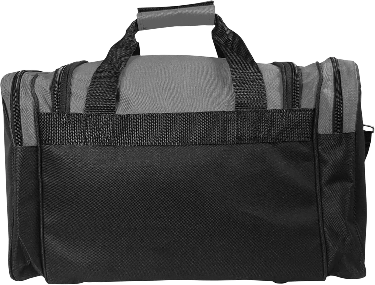 DALIX 17" Duffle Bag Dual Front Mesh Pockets (Black Gold Gray Dark Green Navy Blue Maroon Royal Blue Orange Pink Purple Red White