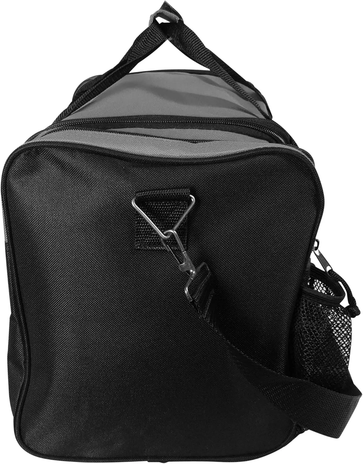 DALIX 17" Duffle Bag Dual Front Mesh Pockets (Black Gold Gray Dark Green Navy Blue Maroon Royal Blue Orange Pink Purple Red White