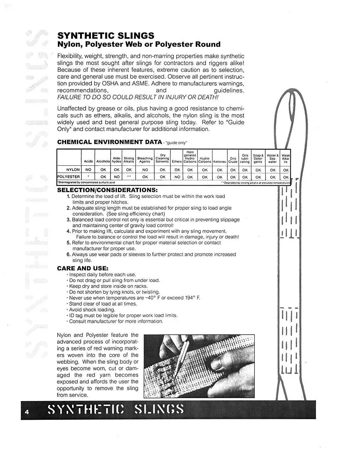 DD Sling (USA Made). 2" wide X (4' to 20' lengths) in Listing! 2 Ply Twisted Eye, Nylon Lifting Slings, Eye & Eye, Heavy Duty (900 webbing), 6,400 lbs Vertical, 5,100 Choker, 12,800 Basket Load
