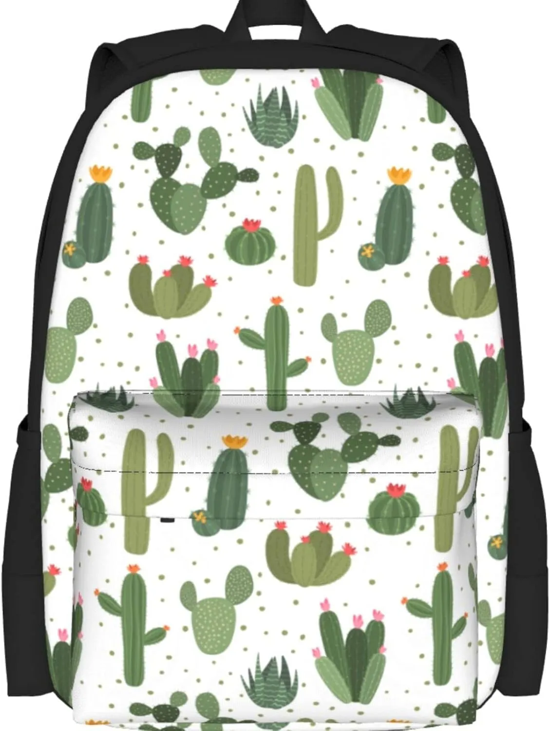 Delerain Cactus Kids Backpack School Book Bag Travel Daypack Shoulder Bag 16 Inch Plus Lightweight Laptop Bag for 1-6th Grade Boys Girls Back to School