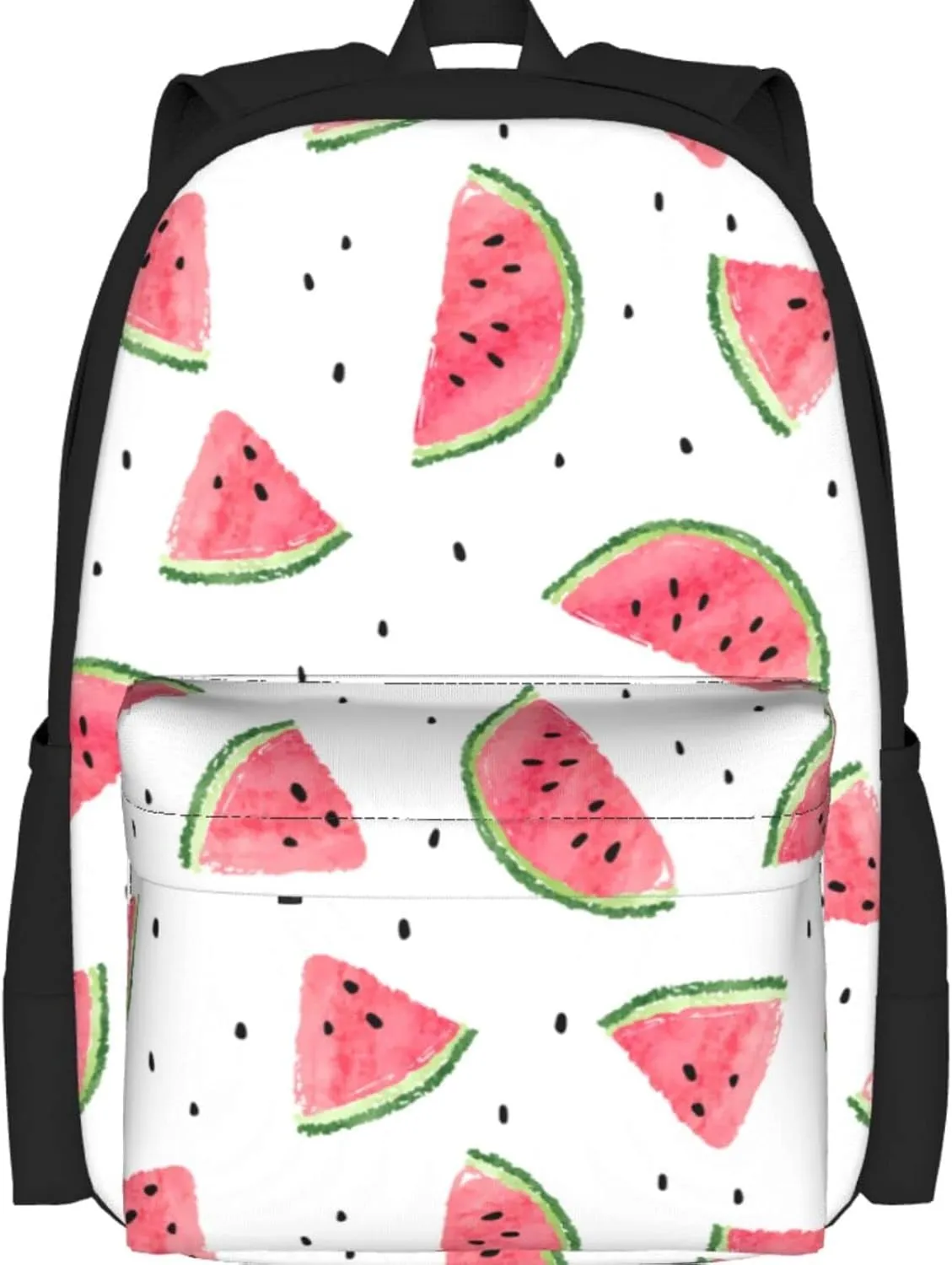 Delerain Watermelon Slices Kids Backpack School Book Bag Travel Daypack Shoulder Bag 16 Inch Plus Lightweight Laptop Bag for 1-6th Grade Boys Girls Back to School