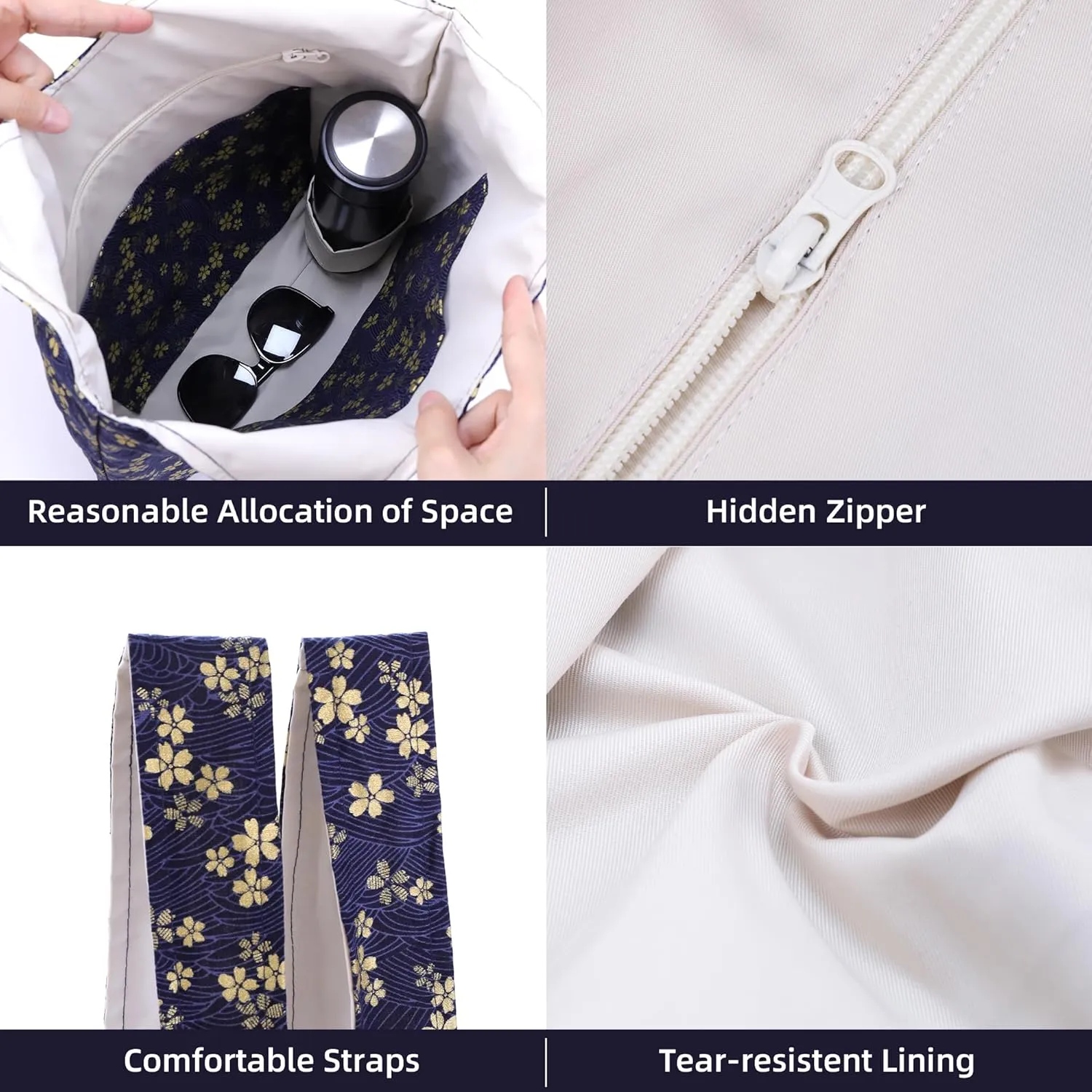 DGAZ Designer Shoulder Bags for Women, Luxury Tote Bag with Zipper, Large Shoulder Hobo Bags