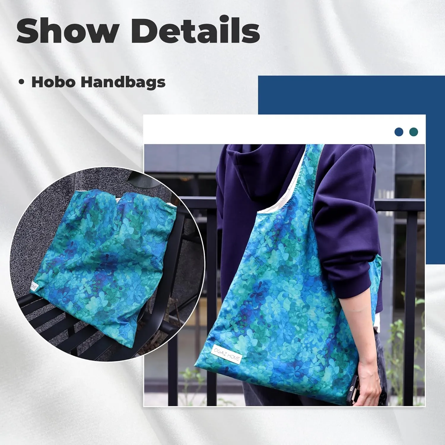DGAZ Designer Shoulder Bags for Women, Luxury Tote Bag with Zipper, Large Shoulder Hobo Bags
