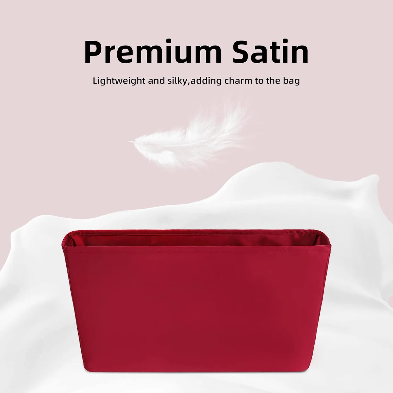 DGAZ Purse Organizer Insert Fits Neverfull-Bags，Silk Bag Organizer，Luxury Handbag & Tote Shaper（GM）
