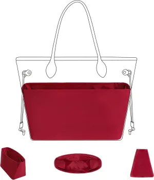 DGAZ Purse Organizer Insert Fits Neverfull-Bags，Silk Bag Organizer，Luxury Handbag & Tote Shaper（GM）