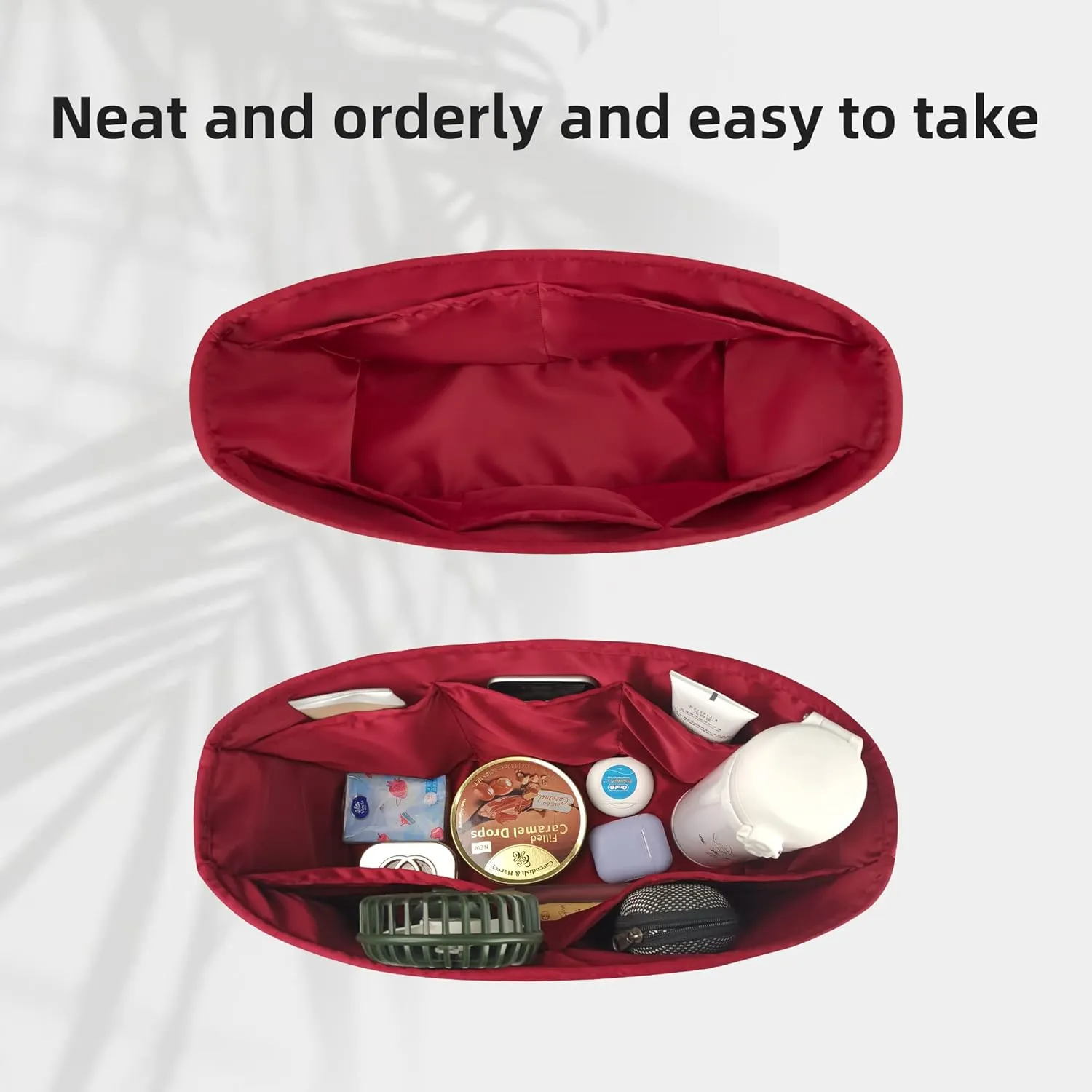 DGAZ Purse Organizer Insert Fits Neverfull-Bags，Silk Bag Organizer，Luxury Handbag & Tote Shaper（GM）