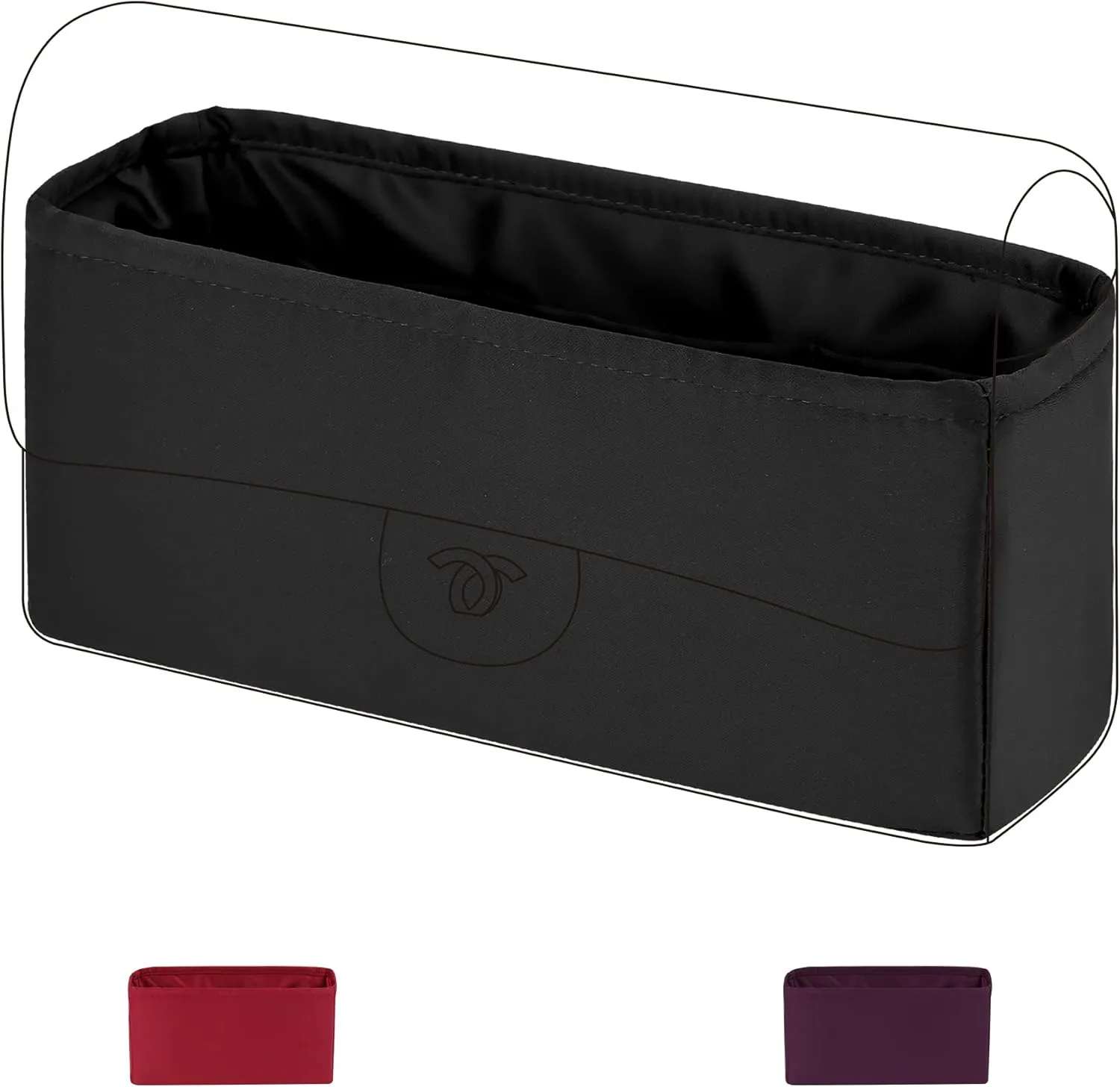 DGAZ Purse Organizer Insert，Silk Bag Organizer，Luxury Handbag & Tote Shaper Fits Chanel CF Bags