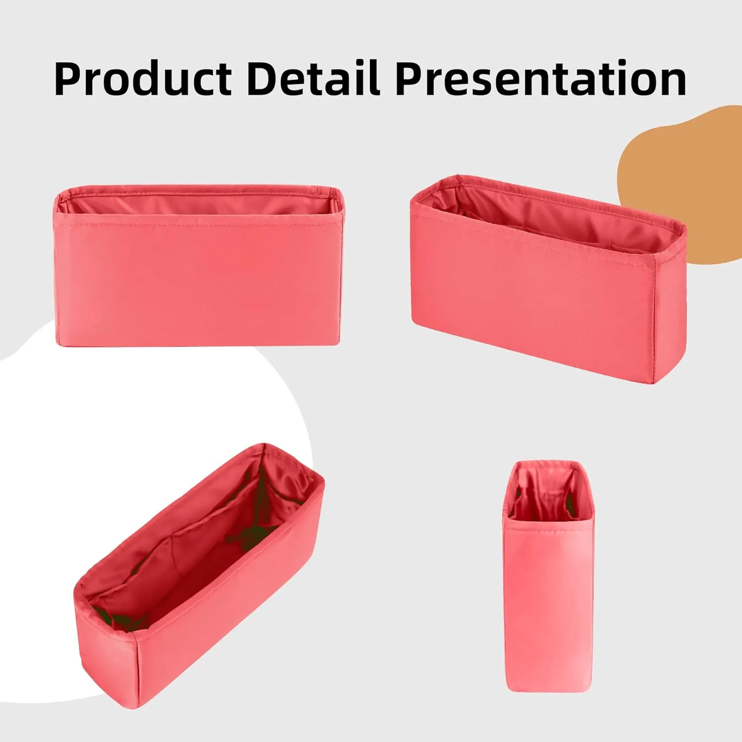 DGAZ Purse Organizer Insert，Silk Bag Organizer，Luxury Handbag & Tote Shaper Fits Chanel CF Bags