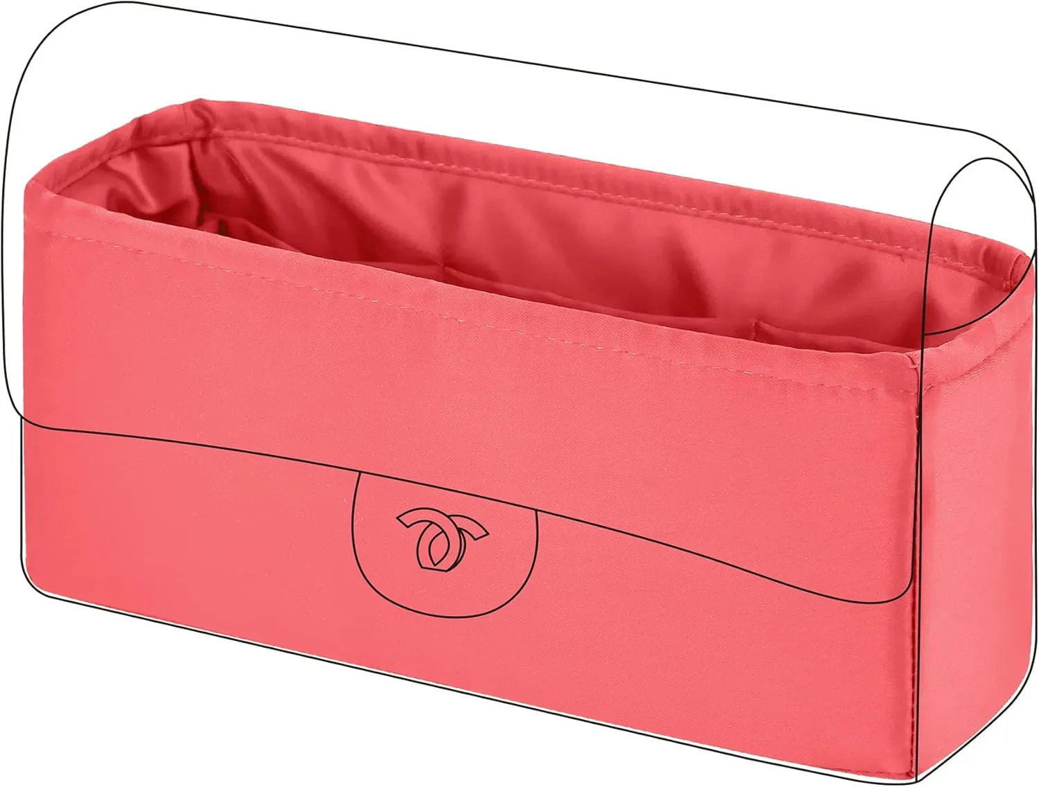 DGAZ Purse Organizer Insert，Silk Bag Organizer，Luxury Handbag & Tote Shaper Fits Chanel CF Bags