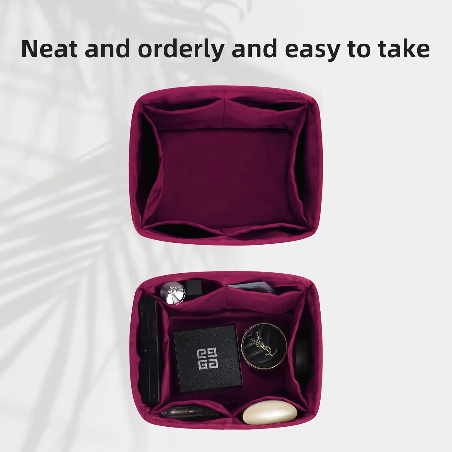 DGAZ Purse Organizer Silky Smooth Fits picotin 18/22 Bags,Silk,Luxury Handbag Tote in Bag Shapers (Anemone, PC22)