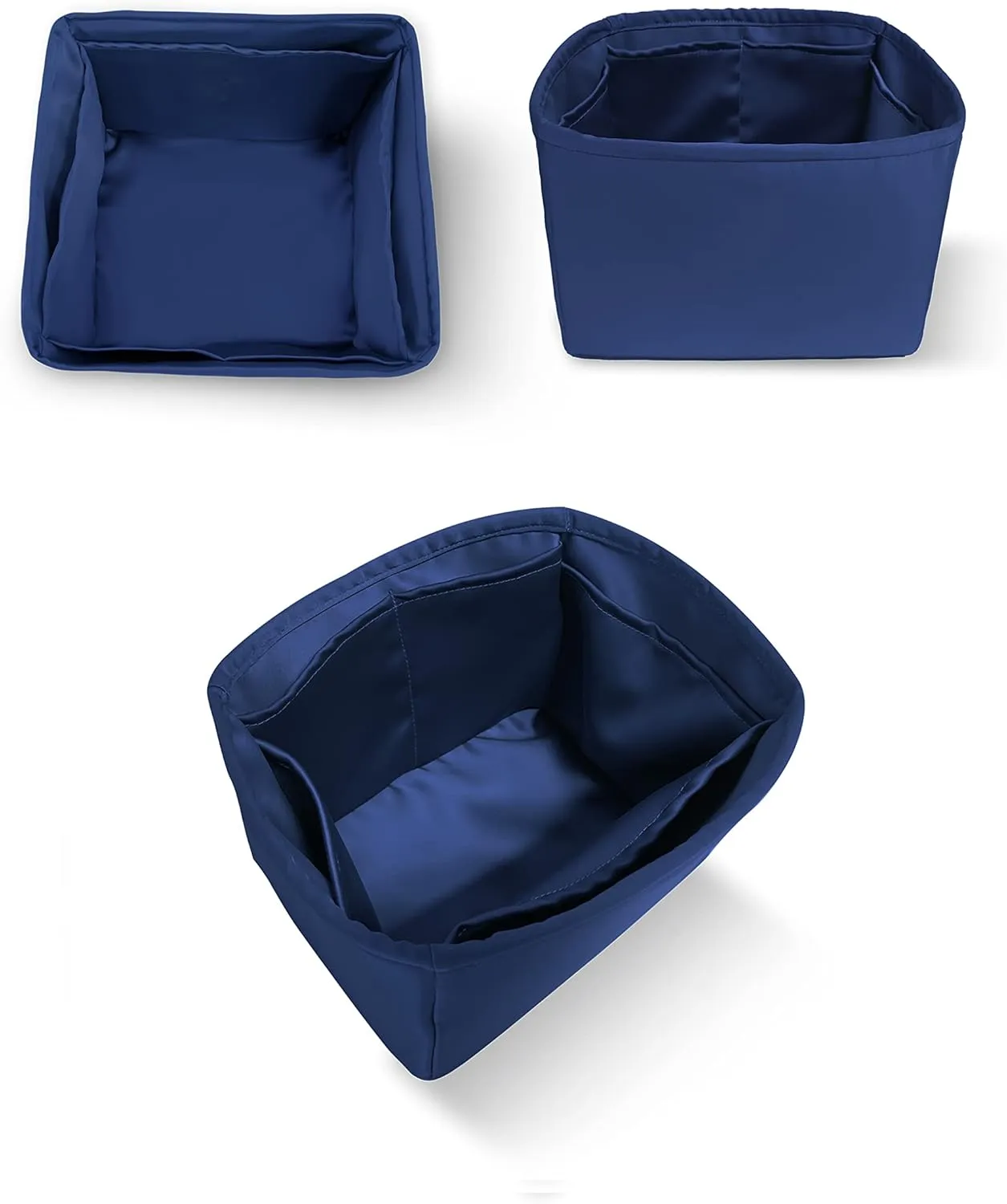 DGAZ Purse Organizer Silky Smooth Fits picotin 18/22 Bags,Silk,Luxury Handbag Tote in Bag Shapers (Blue Nuit, PC18)
