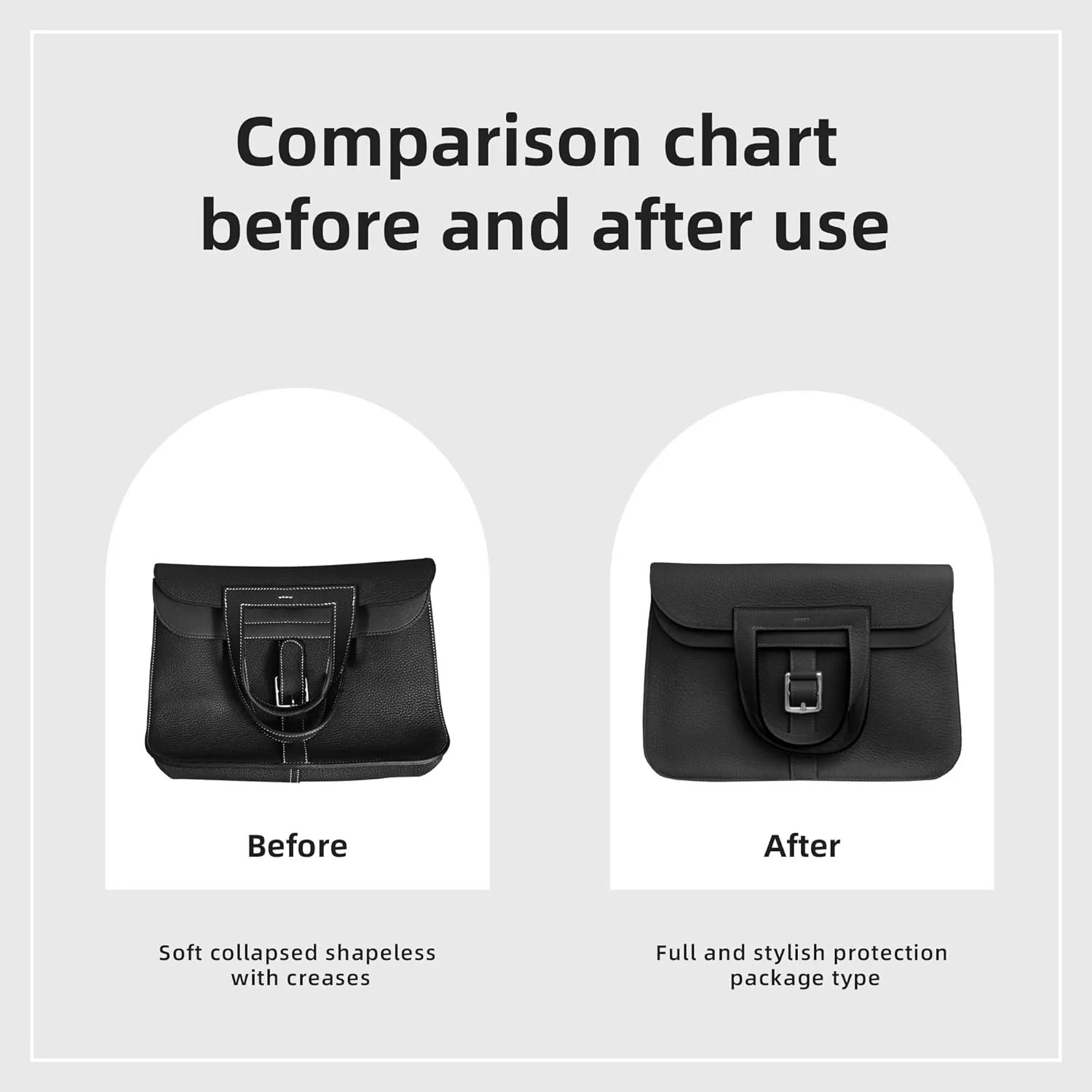 DGAZ Silk Purse Organizer Insert Fits Halzan mini20/25/31,Silky Smooth Bag Organizer，Luxury Handbag & Tote Shaper(Black，Halzan mini20)