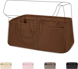 DGAZ Silk Purse Organizer Insert Fits Halzan mini20/25/31,Silky Smooth Bag Organizer，Luxury Handbag & Tote Shaper(Gold，Halzan mini20)