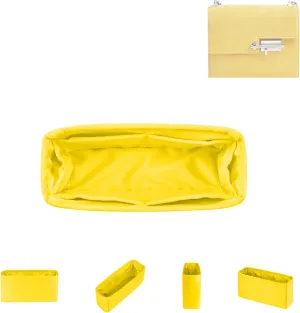DGAZ Silk Purse Organizer Insert Fits Hermes Verrou Bags, Silky Smooth Bag Organizer，Luxury Handbag & Tote Shaper(Lime,Verrou 17)