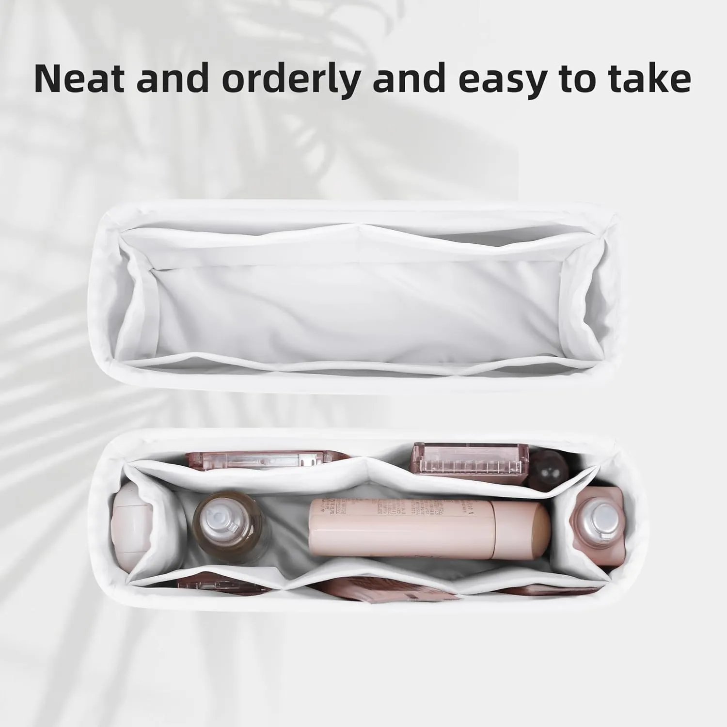 DGAZ Silk Purse Organizer Insert For Hermes Geta bags，Silky Smooth Bag Organizer，Luxury Handbag & Tote Shaper(Mushroom)